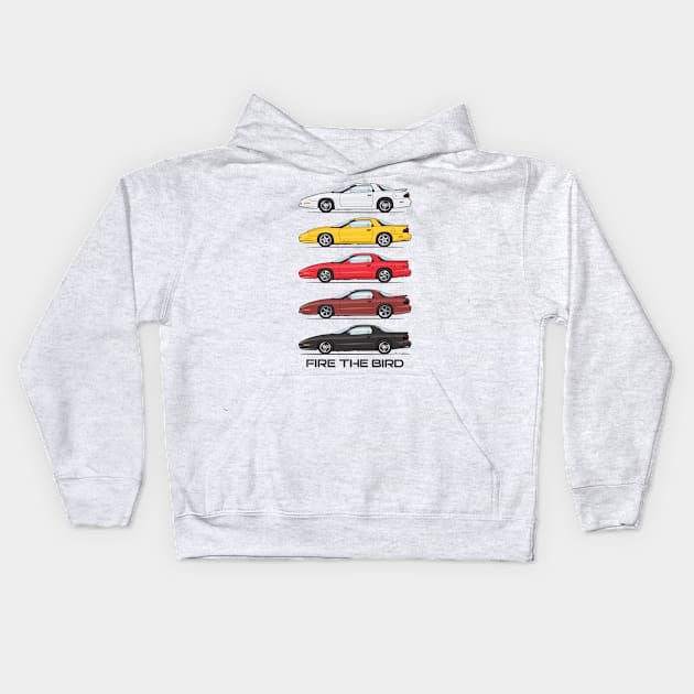 Fire the bird Kids Hoodie by ArtOnWheels